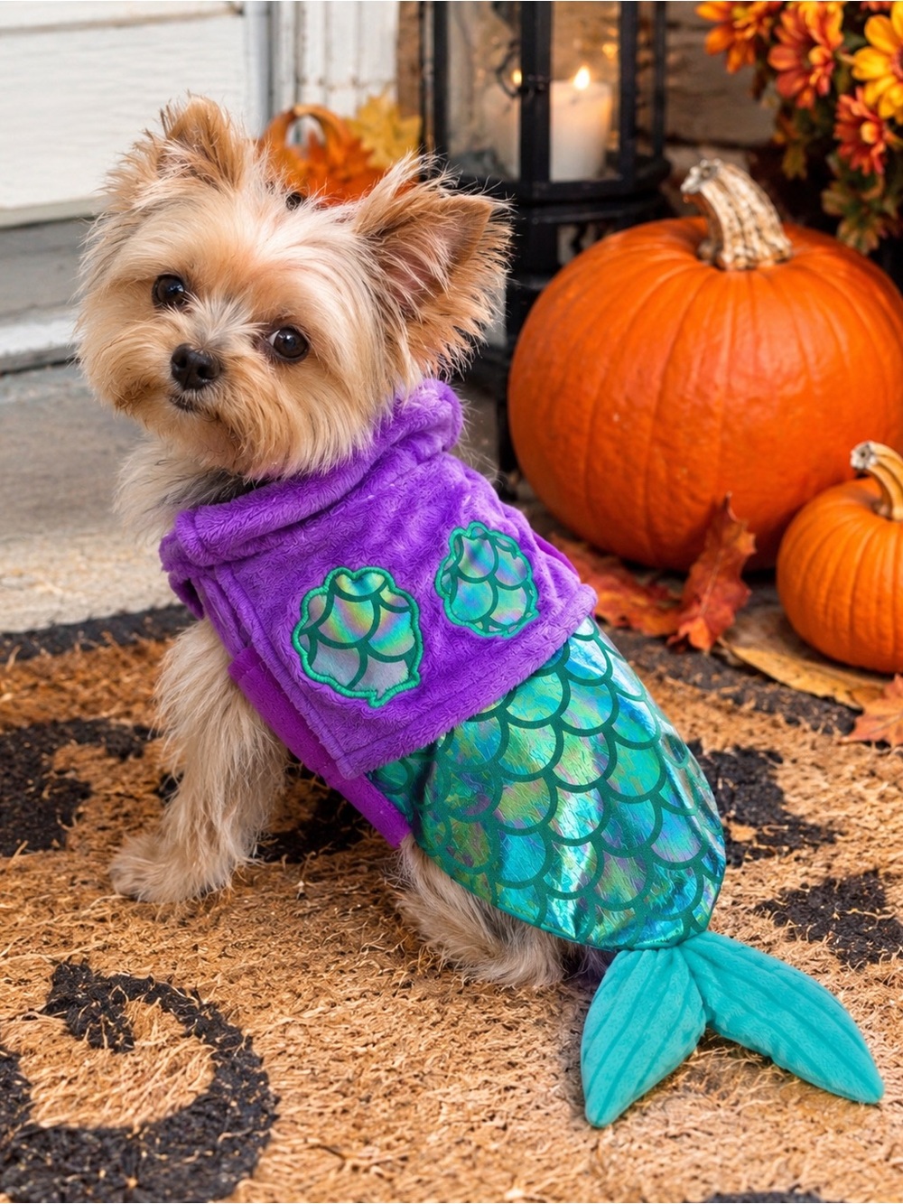 BOOTIQUE Pet Costume Mermaid Small Animal Halloween Guinea Pig Iridescent NWT